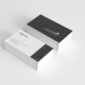 Professionele visitekaartje |  Afdrukbare visitekaartje template | Illustrator sjabloon, Instant Download | V10