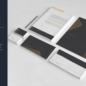 Clean & Minimal Brand Identity, Creative Corporate Identity Template / Corporate Stationery Design Template / Illustrator Template / V23