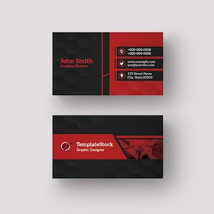 Clean & Professional Visitekaartje |  Sjabloon voor afdrukbare visitekaartjes | Photoshop-sjabloon, direct downloaden | V11