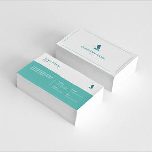 Sjabloon visitekaartje | Minimale Photoshop-sjabloon voor zakelijke visitekaartjes, direct downloaden | V04