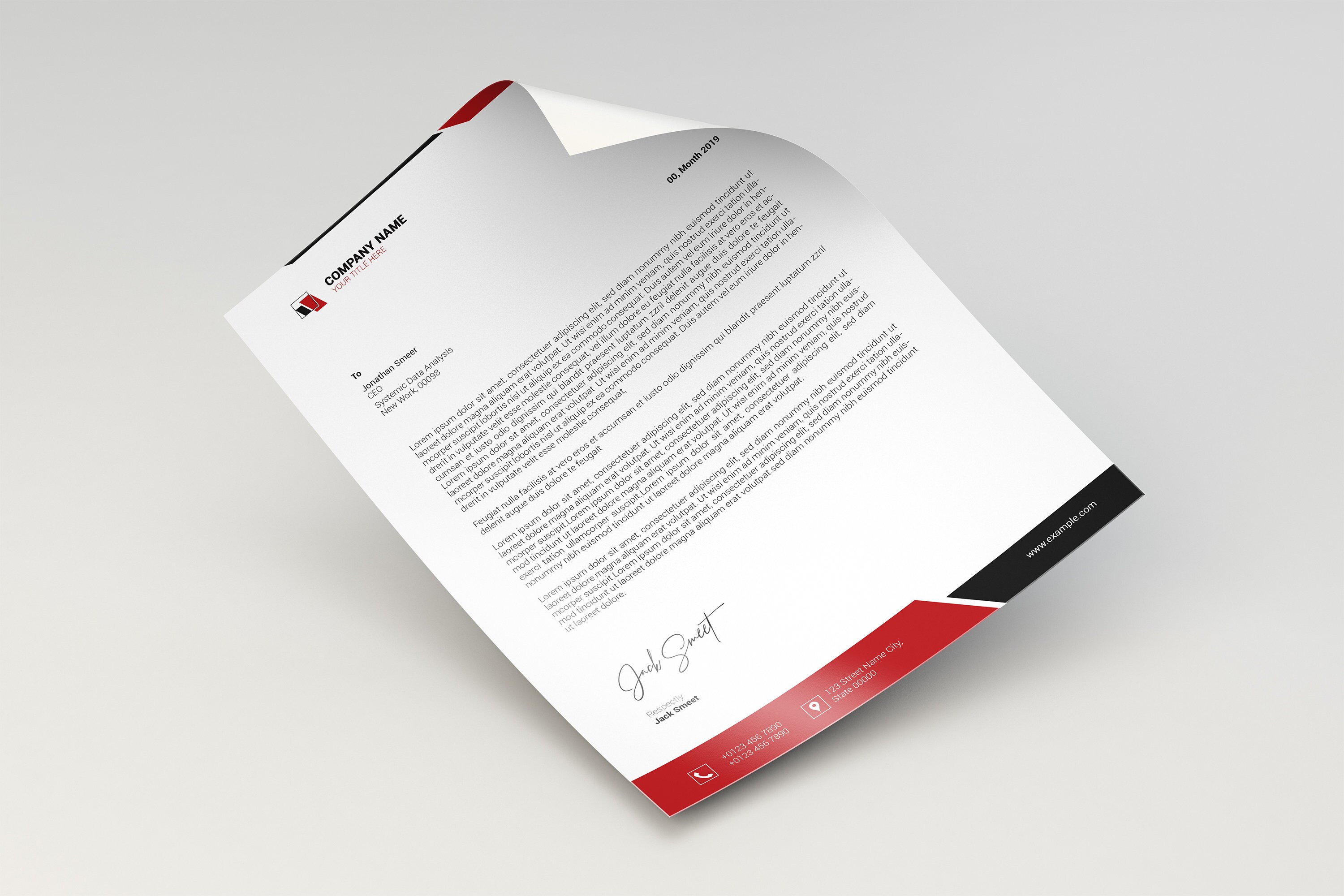 Corporate Letterhead Letterhead Template Company Letterhead Design Ms