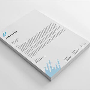 Plantilla de membrete imprimible, Photoshop & MS Word Template ( Plantilla de Palabra de Letras) Descarga instantánea - V22