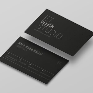 Minimale visitekaartje sjabloon | Professionele Corporate visitekaartje ontwerp, Photoshop template, Instant Download | V18