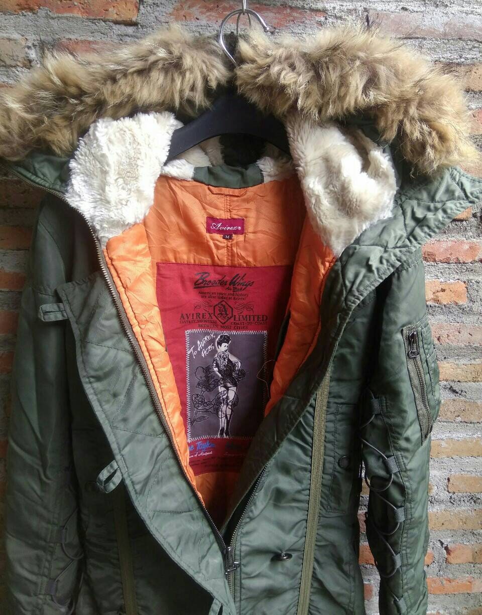 AVIREX Ltd Winter Fur Parka Women Jacket. Medium N2b N3b - Etsy
