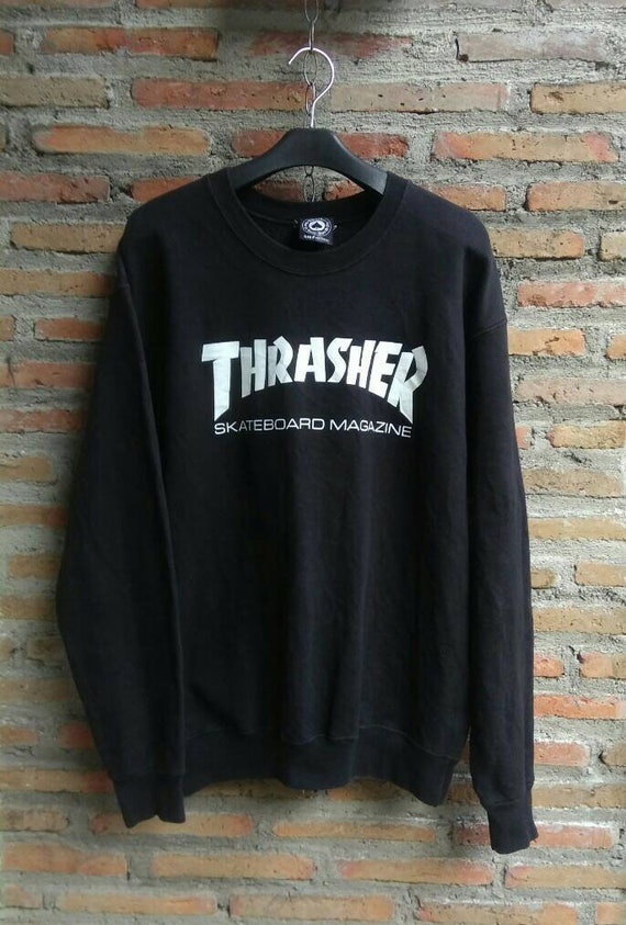 THRASHER Sweatshirt Crewneck Logo Mens Small US. T