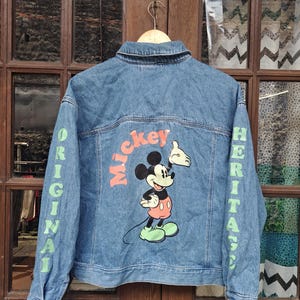 Disney Micky Maus Frank Stone Damen Jeansjacke