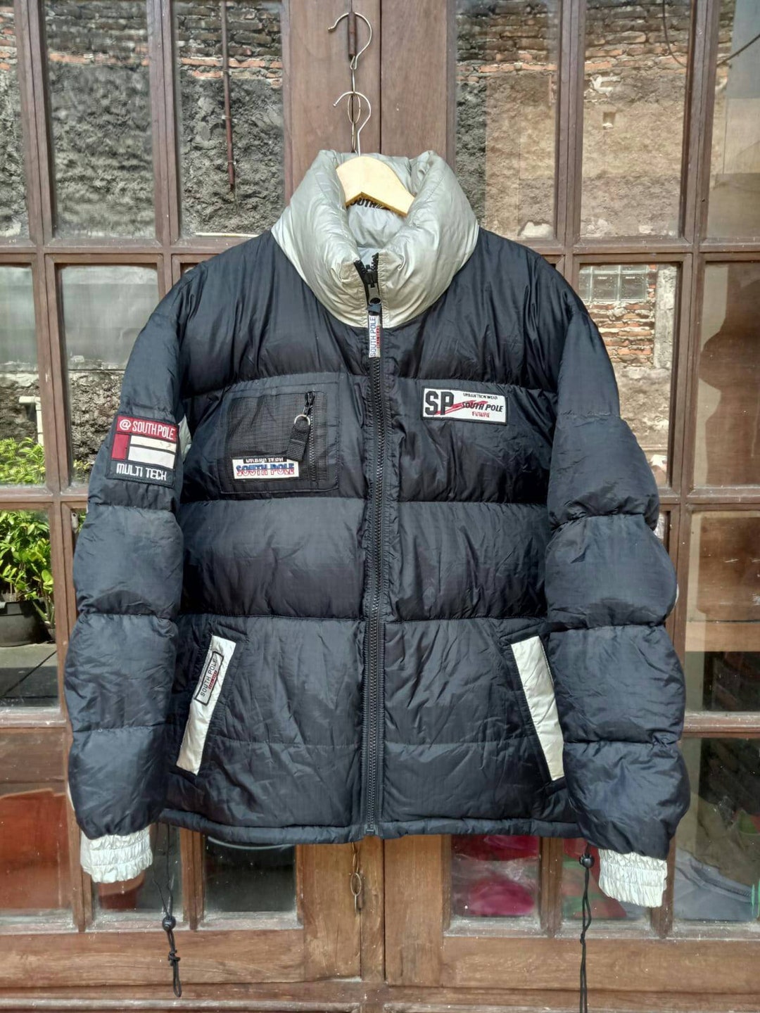 Vintage SOUTHPOLE Puffer Duck Down Reversible Jacket Mens Vintage SOUTHPOLE Puffer Duck Down Reversible Jacket Mens