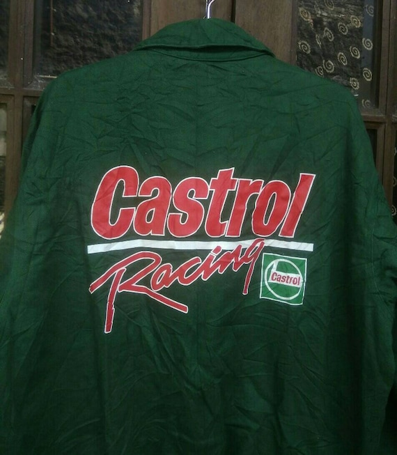 ヴィンテージ CASTROL レーシングジャケット デニム メンズ L
