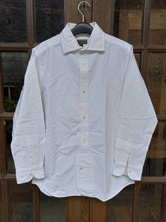 Buy Mens NIGEL CABOURNE British Officer White Shirt Long Sleeve 