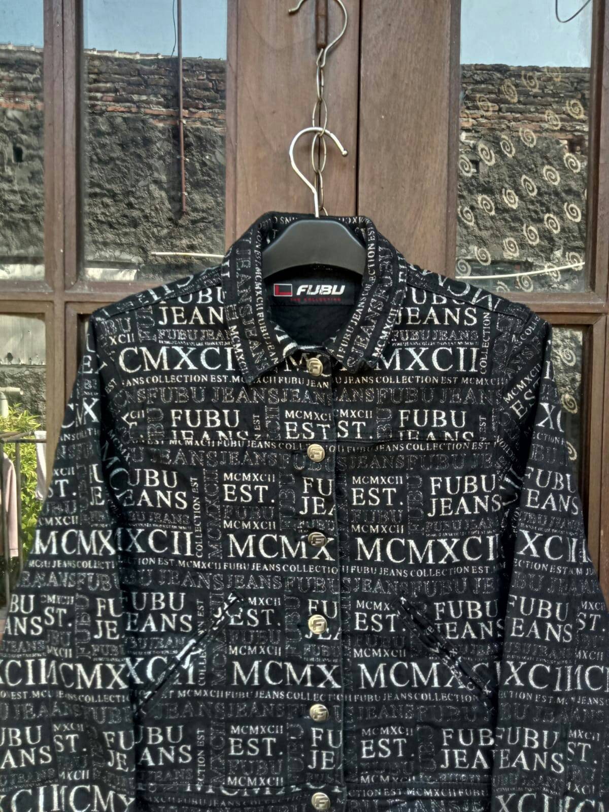 Collection Cropped Women - MCMXCII FUBU Jacket All Overprint Womens Etsy the Denim Medium Norway