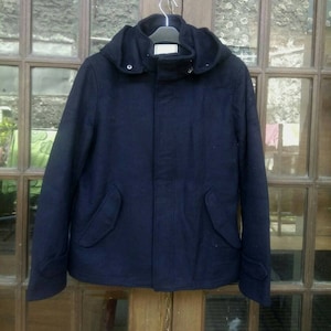 NANO UNIVERSE Mens Wool Jacket Casual Navy Blue. Mens Large JPN