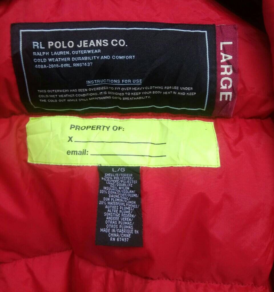 Women POLO Jeans Ralph Lauren Puffer 