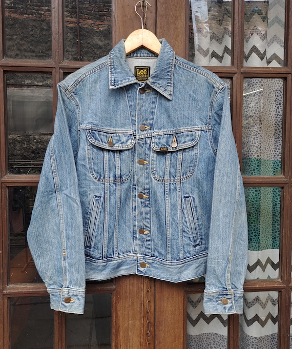 Free Shipping LEE Riders Shawnee Mission Kansas Usa Denim Jacket