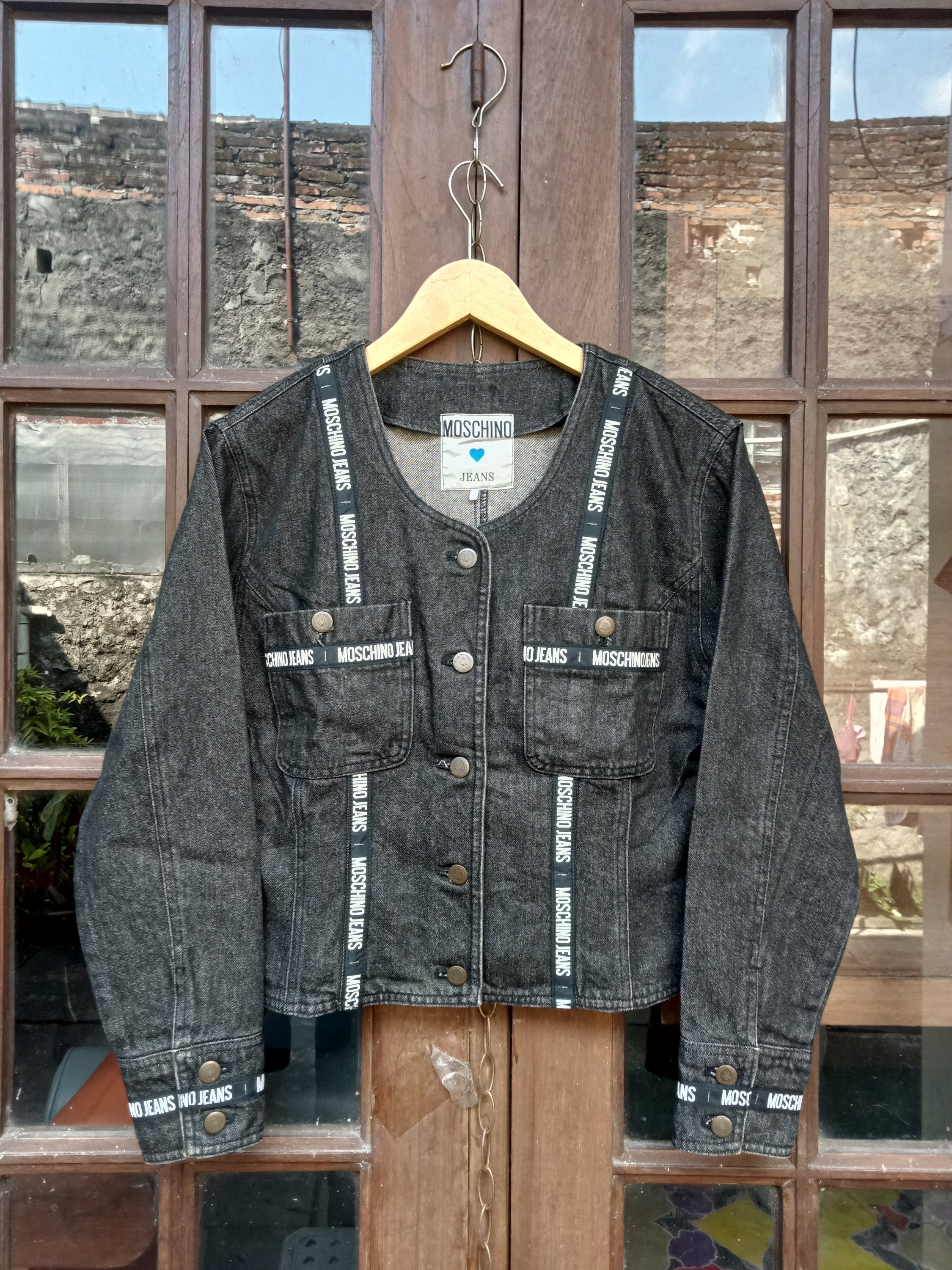 Moschino denim jacket Etsy Canada