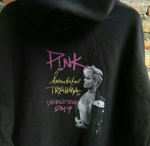 Pink beautiful trauma hoodie best sale