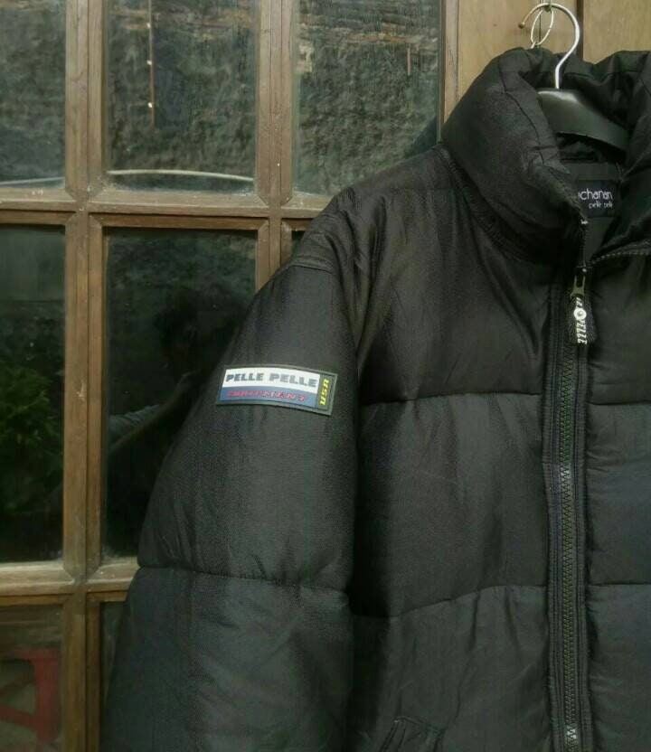 Vtg PELLE PELLE Marc Buchanan Big Logo Down Jacket Mens Large - Etsy