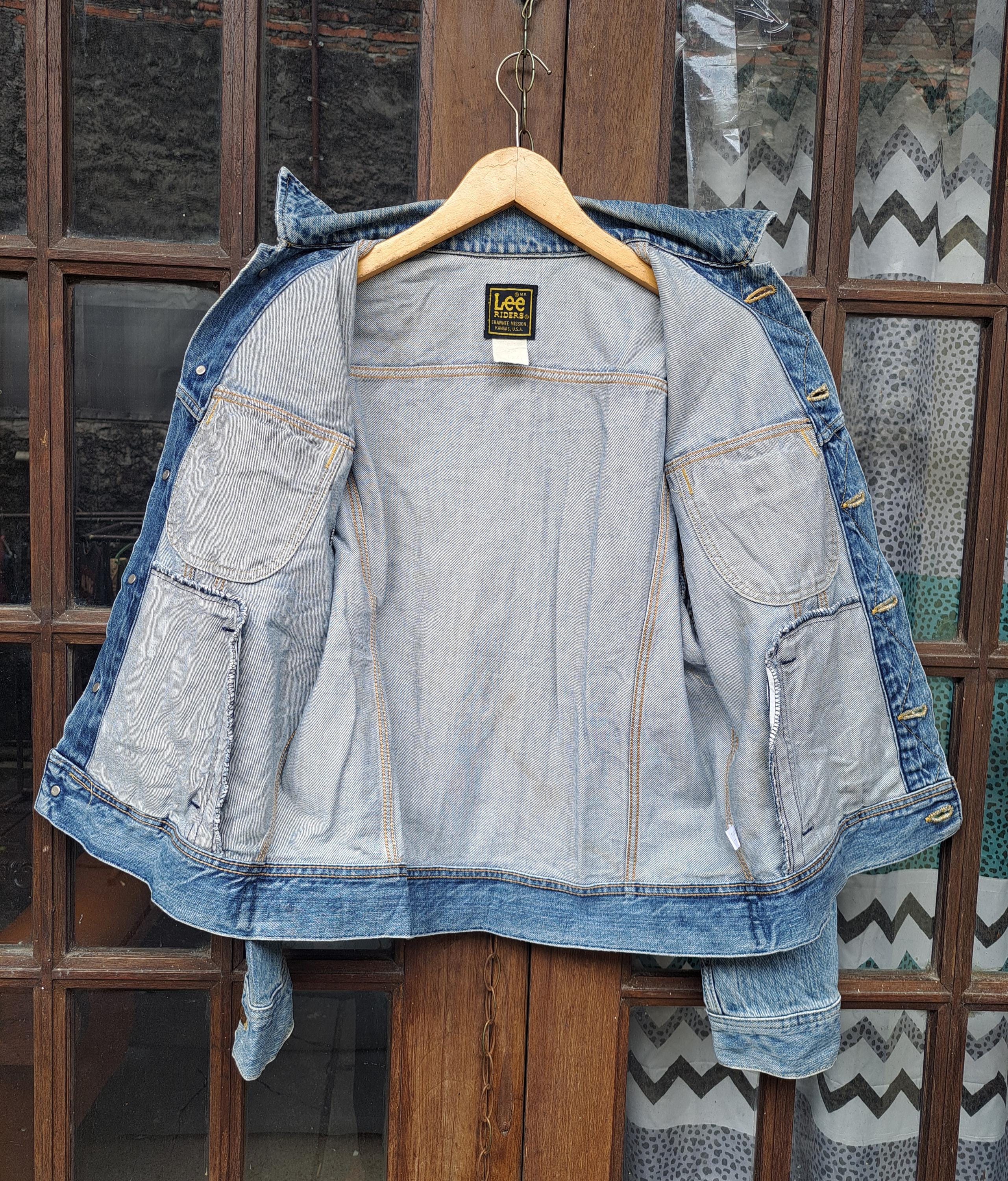 Free Shipping LEE Riders Shawnee Mission Kansas Usa Denim Jacket