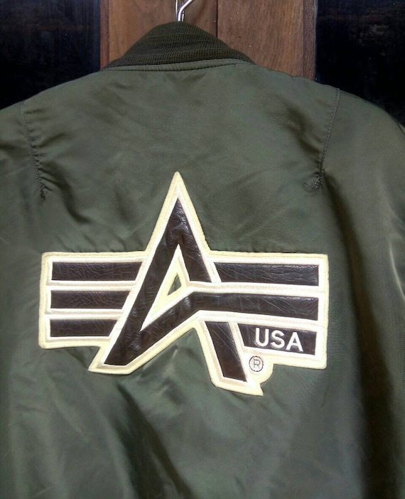 Vintage Alpha industries Bomber Flight Jacket Ma1… - image 2