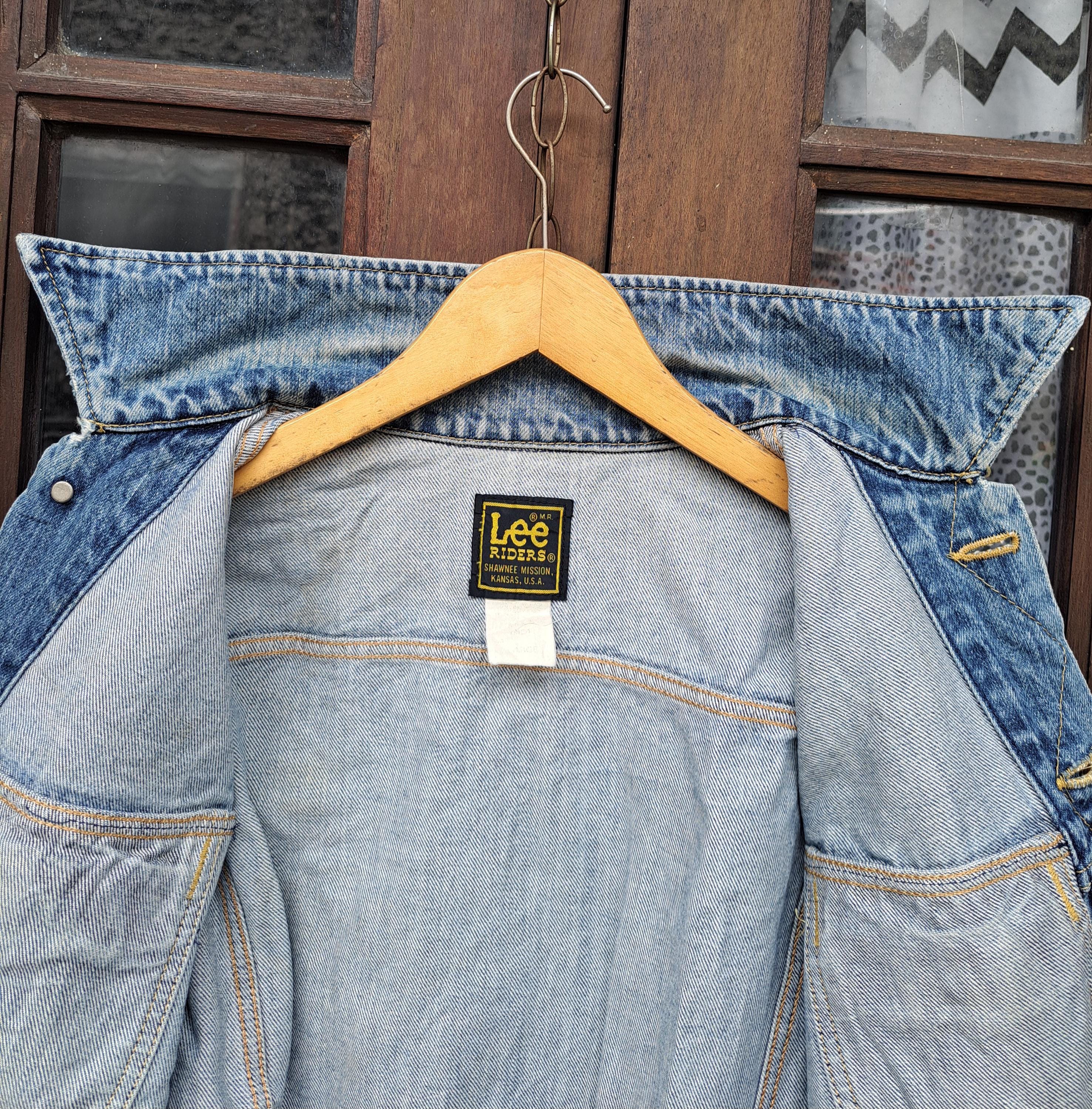 Free Shipping LEE Riders Shawnee Mission Kansas Usa Denim Jacket