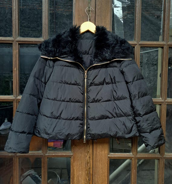 Moncler Meaban Giubbotto Women's Down Fur Jacket Size 0 / Medium