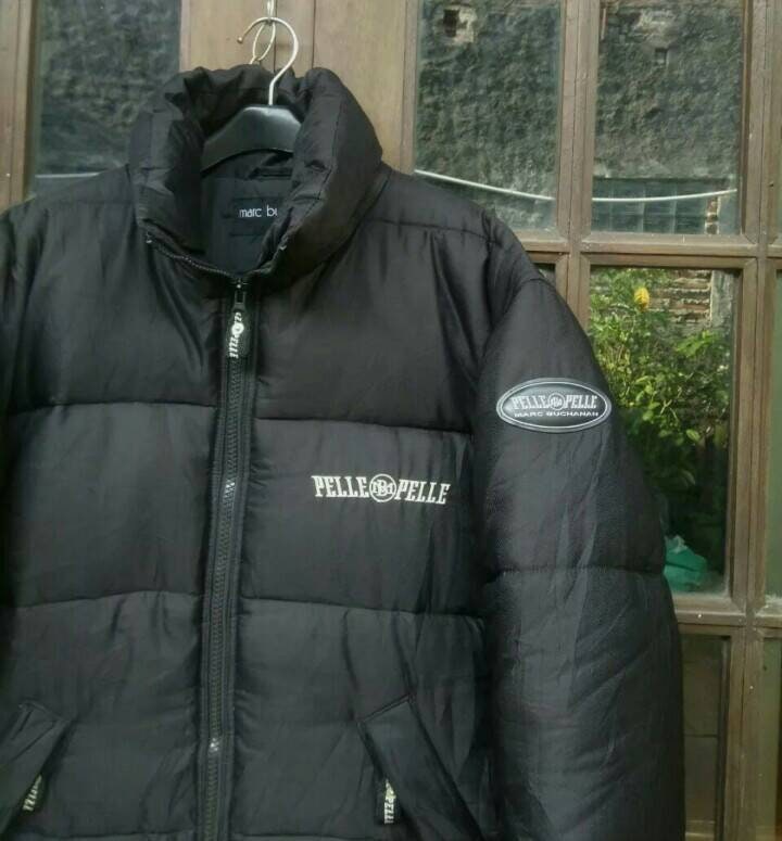 Vtg PELLE PELLE Marc Buchanan Big Logo Down Jacket Mens Large - Etsy