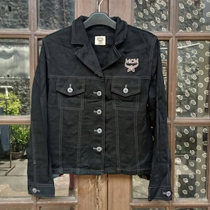 MCM Legre Women&#39;s Denim Cotton Jacket Authentic Medium Jpn