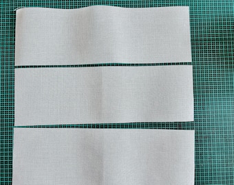 Special Offer Bookbinder's spine muslin - Three bits of Mulls No. 8 - starched, non stretch - size 440 x 140mm (17.25" x 5.5") approx.