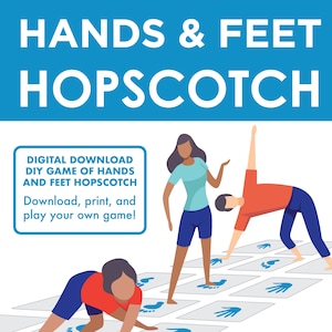 Hopscotch Game Using Hands and Feet Ideas for Kids and Adults