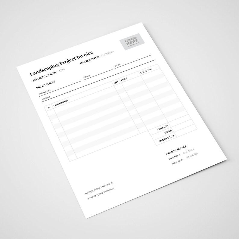 Landscaping Contract Bundle: Service Agreement, Invoice, Estimate (Google Docs) image 9