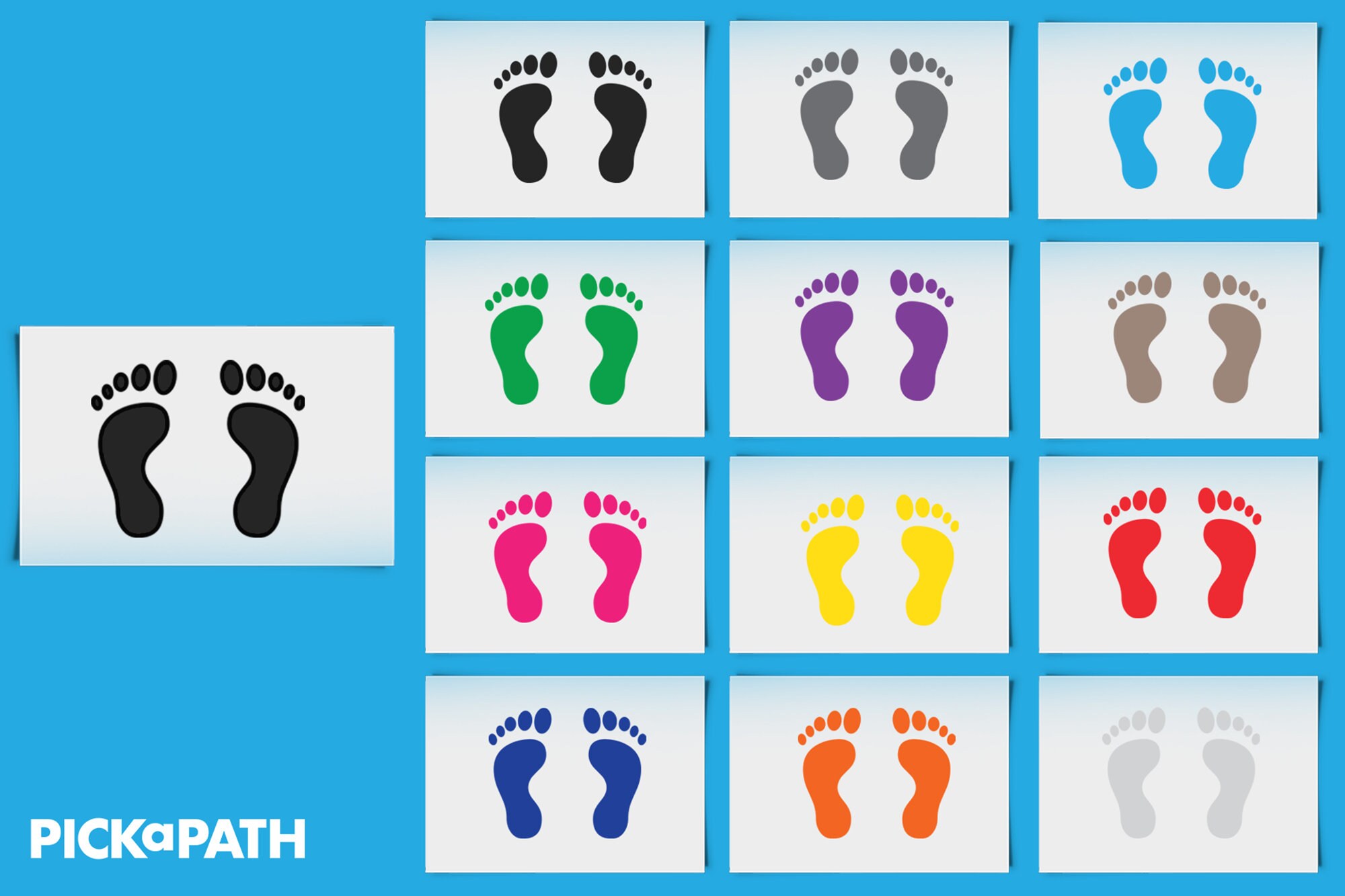 Hands and Feet Hopscotch game of color prints for kids Etsy