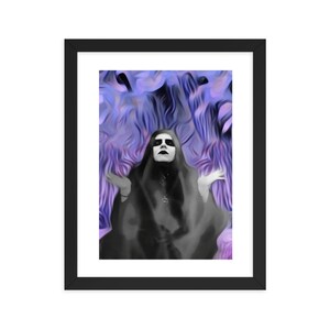 Portrait Framed - Horror, Dark Art, Gothic art, Creature Monster, Spooky, Original artwork