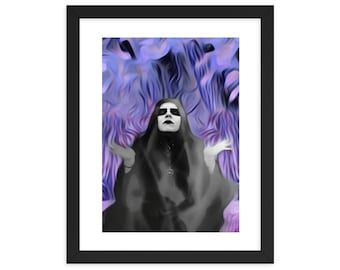 Portrait Framed - Horror, Dark Art, Gothic art, Creature Monster, Spooky, Original artwork