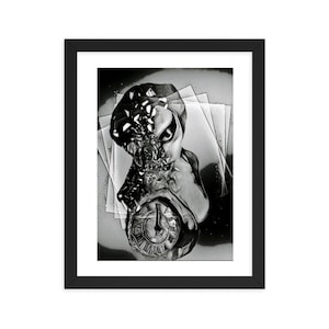 Portrait Framed - Horror, Dark Art, Gothic art, Creature Monster, Spooky, Original artwork