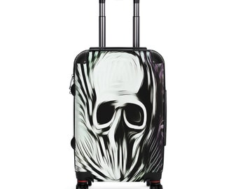 Cabin Suitcase, Carry on Cabin, Cabin Luggage, Hard Case Luggage, Personalized Luggage, Suitcase, Skull Cabin Suitcase, Skull Luggage,