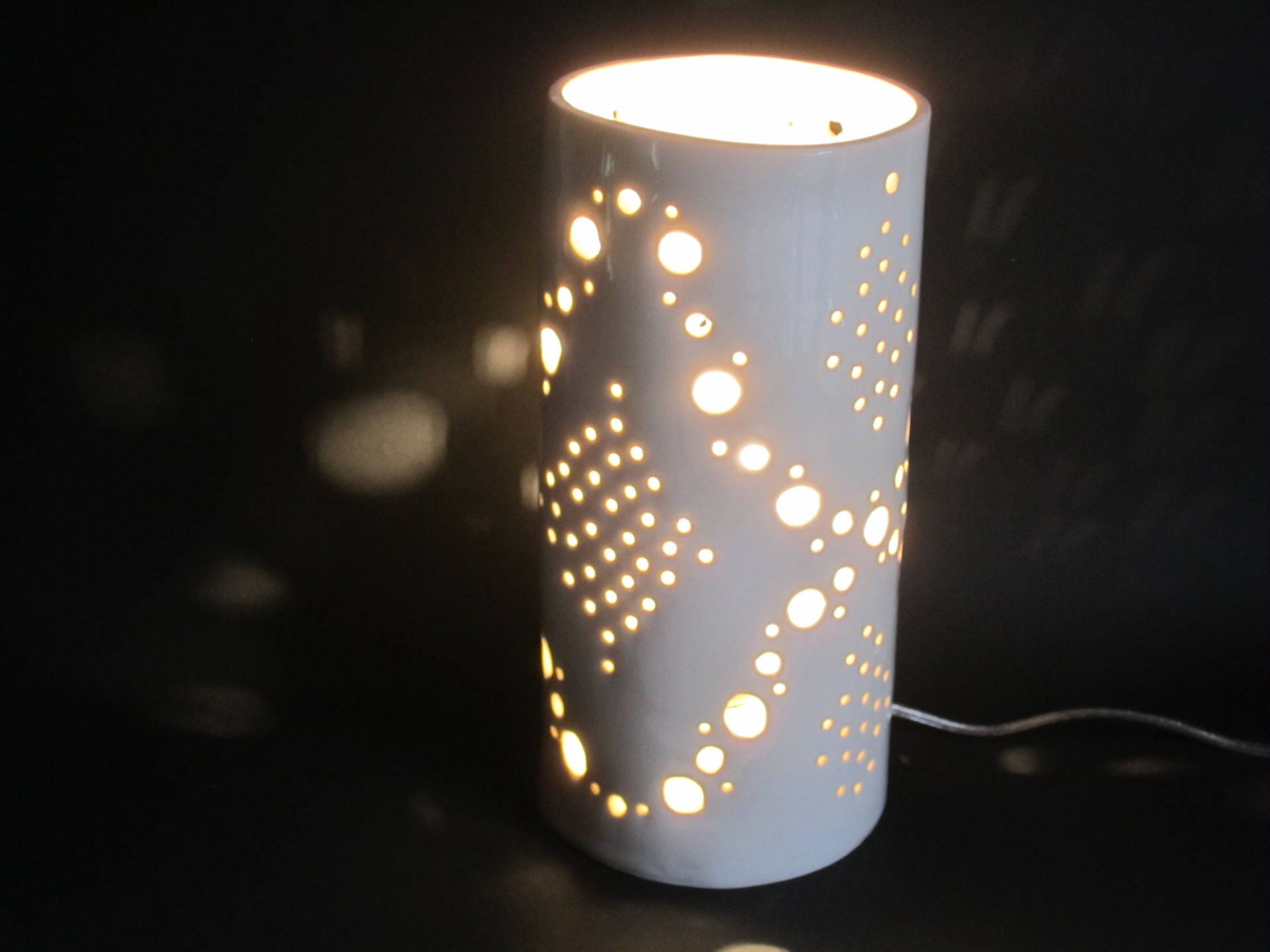 Lampe Céramique en Porcelaine Faite Main