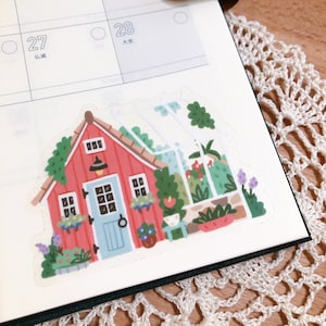 Garden Shed Clear Die-cut Sticker | Hoglet & Co.