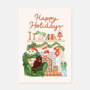 Postal Felices Fiestas / Navidad 2021 / Postal navideña