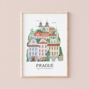 Prag , Tschechien | Botanische Illustration | Giclèe Kunstdruck | Hoglet&Co