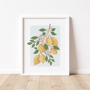 Summer lemons Botanical illustration Giclèe Art Print Hoglet&Co image 3