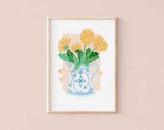 Dandelions | Botanical illustration | Giclèe Art Print | Hoglet&Co