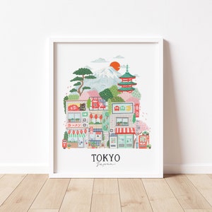 Tokyo Art Print Travel illustration Art Print Hoglet&Co image 2