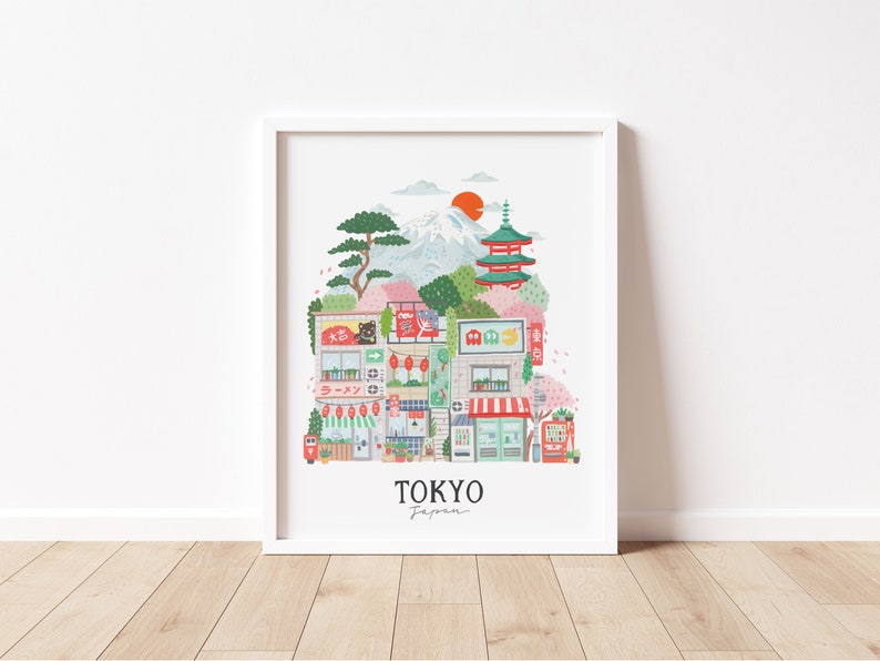 Tokyo Art Print Travel illustration Art Print Hoglet&Co image 2