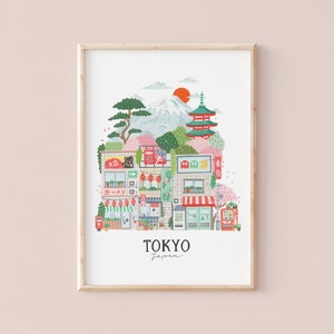 Tokyo Art Print Travel illustration Art Print Hoglet&Co image 3