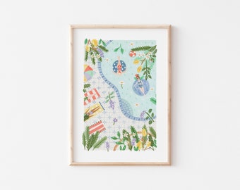 Summer Pool | Travel illustration | Giclèe Art Print | Hoglet&Co