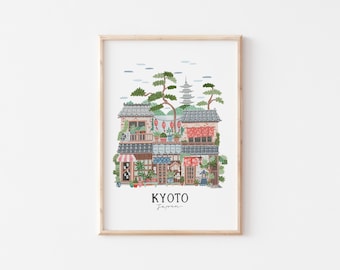 Kyoto, Japan | Art Print | Hoglet&Co