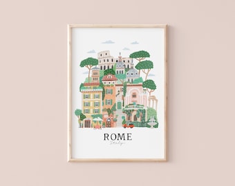 Rome, Italy | Travel illustration | Giclèe Art Print | Hoglet&Co
