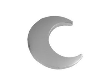 Moon Pin Silver Crescent Small Silhouette Chrome Night Sky Lapel Pin Collar Tips Western Goth Punk