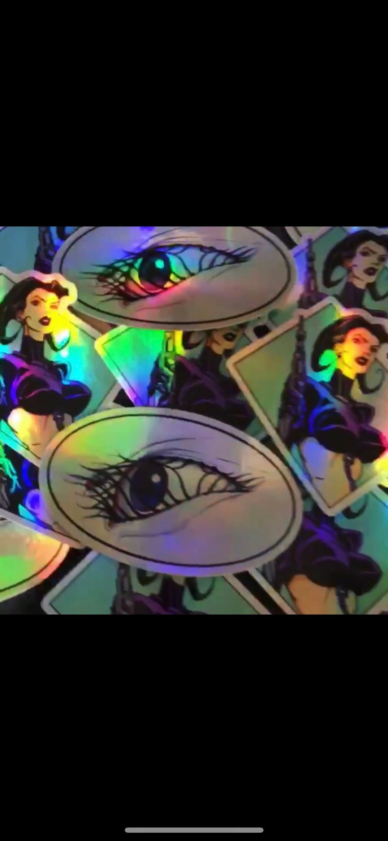 Aeon Flux Sticker Pack Holographic MTV Liquid Television 90s Cartoon image 6