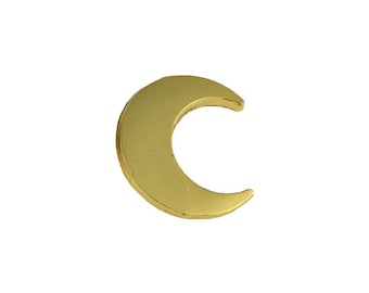 Gold Moon Pin Crescent Small Silhouette Brass Night Sky Lapel Pin Sailormoon Sailor Moon Anime Cartoon