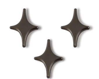 Gunmetal Gold Sparkle Star-speld KIES JE SET Hoedspeld revers